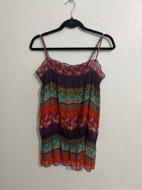 Colorful Boho Flowy Floral Top